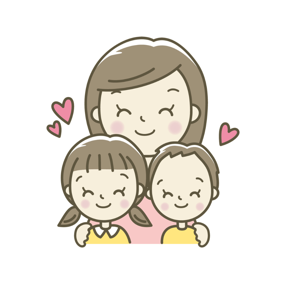 妻と娘と娘
